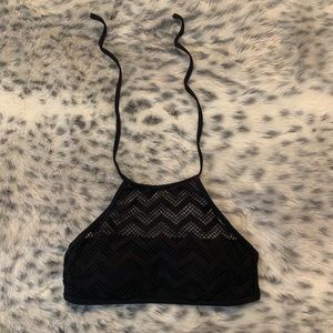 black bikini top